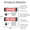 Signmission High Voltage Authorized Personnel Bilingual Danger Sign, Aluminum, 18in W x 24in L, 2PK OS-2PACK-DS-A-1824-VS-1340 - alternate 7